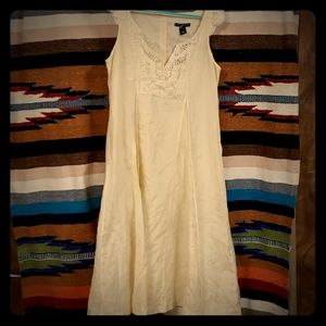 Cream Gap dress size medium maxi long